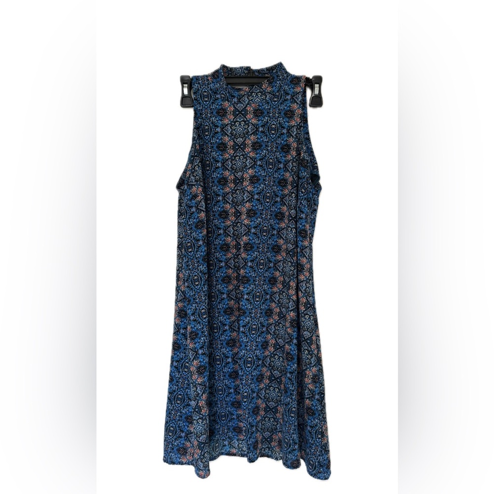 Abbeline Blue Halter A-line Mini Dress